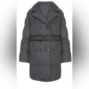 Polo Ralph Lauren Gray Double-Breasted Puffer Coat